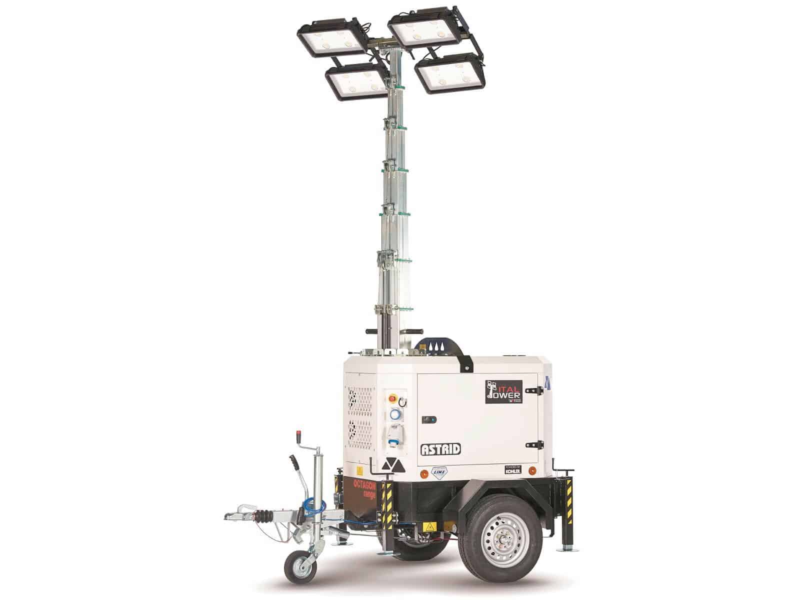 Освітлювальні вежі Ital Tower серії ASTRID з дизельним генератором