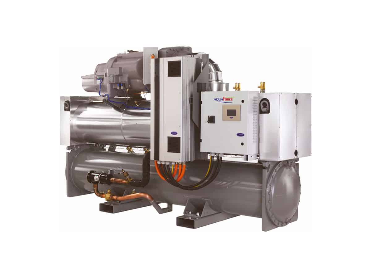 Теплові машини Carrier серії 30XWHV “вода-вода” з гвинтовими компресорами