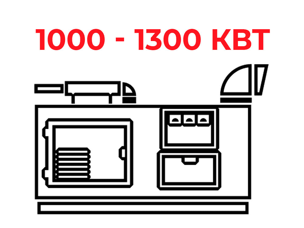 Дизель-генератори від 1000 до 1300 кВт