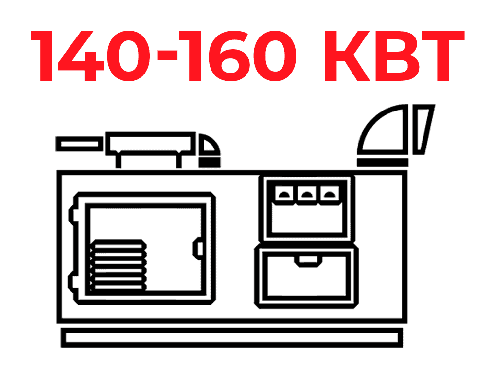 Дизель-генератори від 140 до 160 кВт