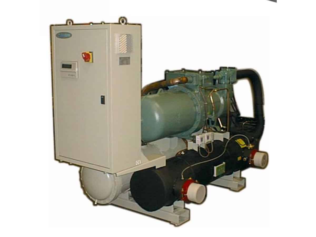 Теплові насоси Emicon серії PWH з гвинтовими компресорами і водяним охолодженням