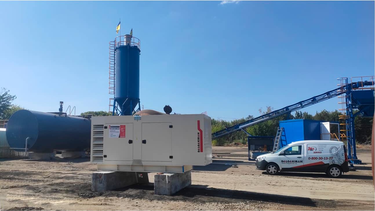 Дизельные генераторы Dalgakiran для асфальтных заводов