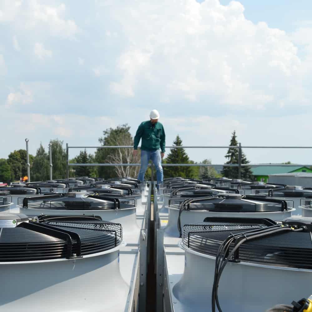 Сухие градирни (драйкулеры) Lu-Ve для ТЭЦ на щепе