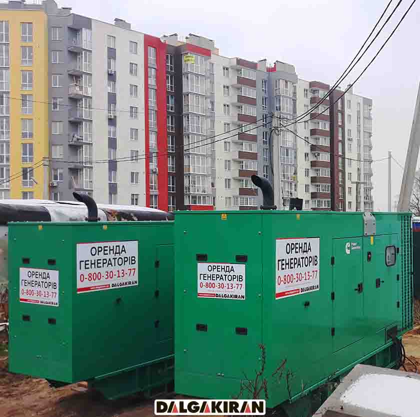 Дизельні генератори Cummins Power на будівництві в Бучі