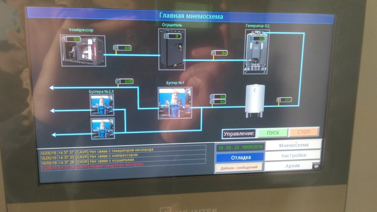 Установка по производству газообразного азота и кислорода от Dalgakiran